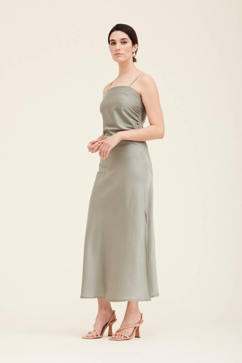 The Catherine Dress ( DUSTY SAGE)