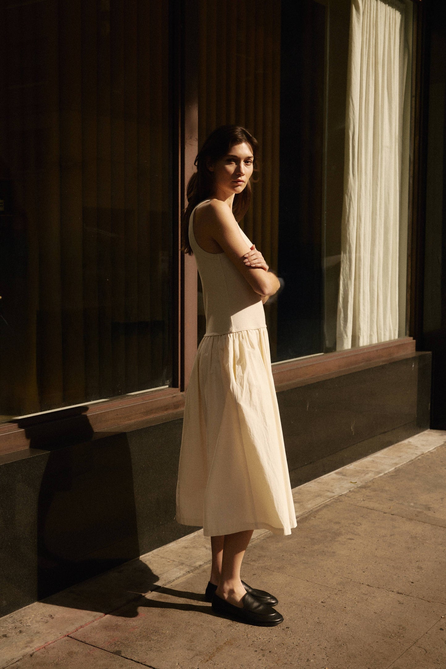 The Claire Dress | Twofer Midi Dress