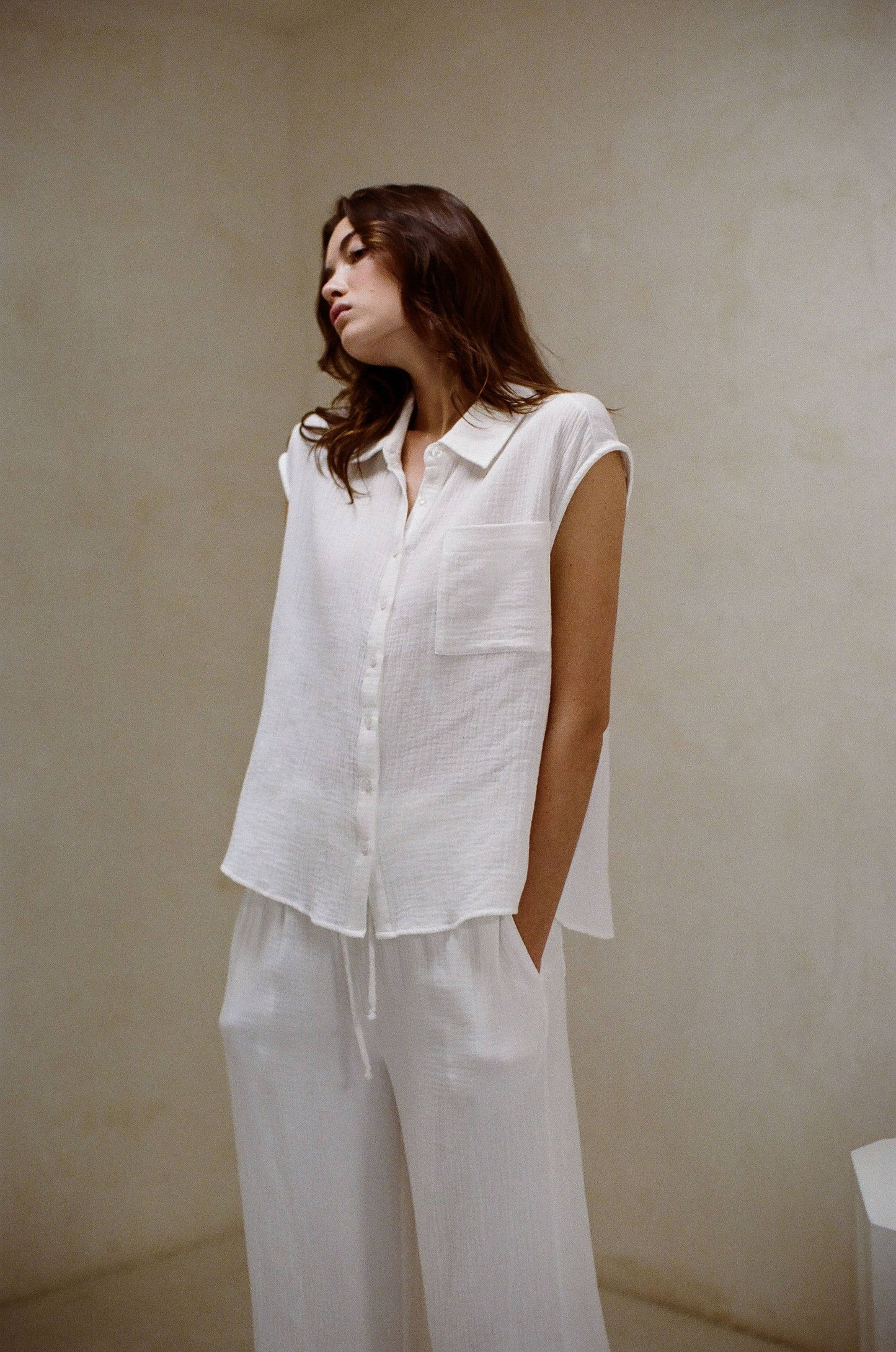 SUNRISE SAIL TOP Off White
