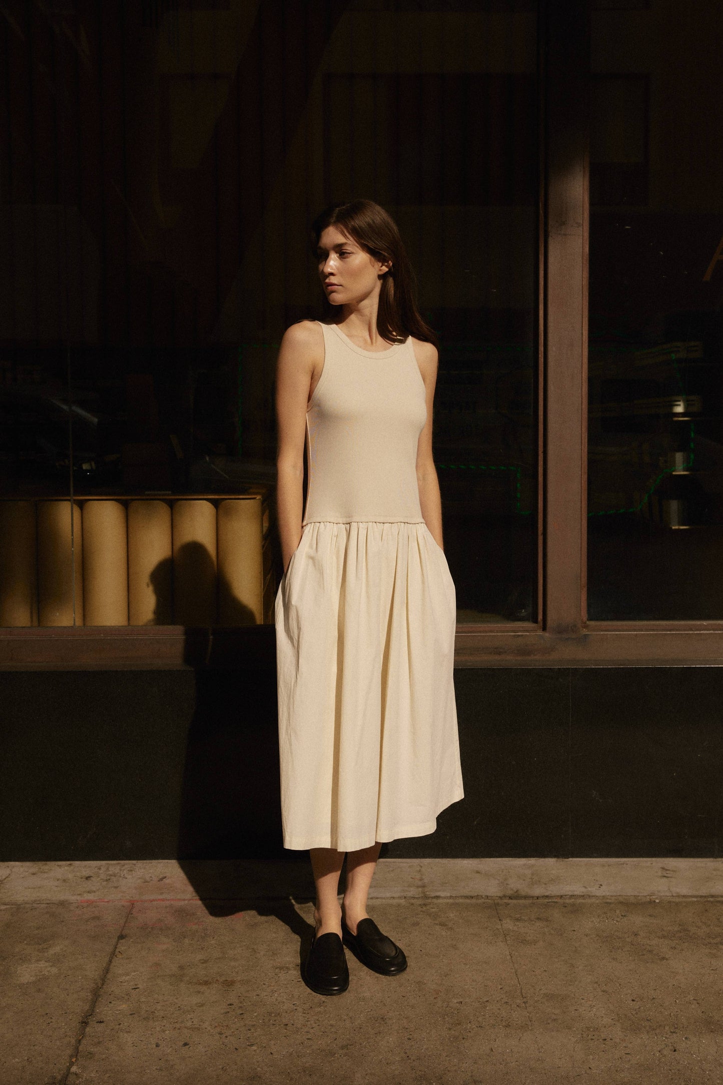 The Claire Dress | Twofer Midi Dress