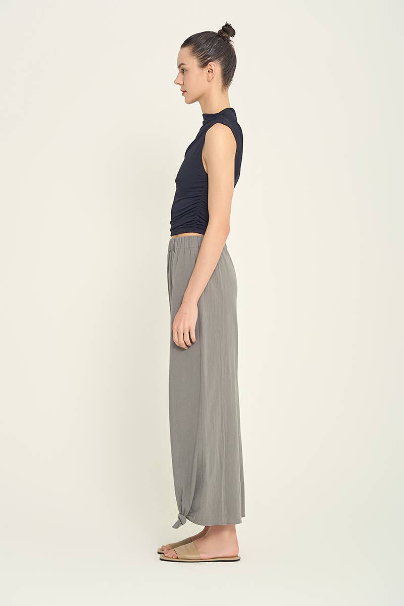 MOCK NECK SLINK TANK (black)