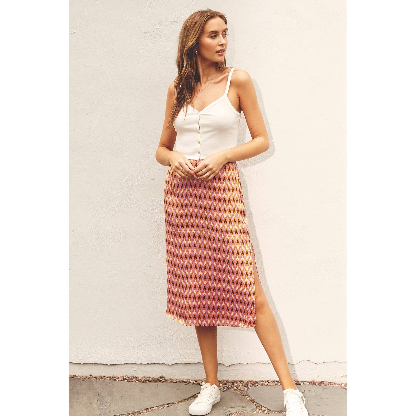 The Jainie Houdstooth Skirt