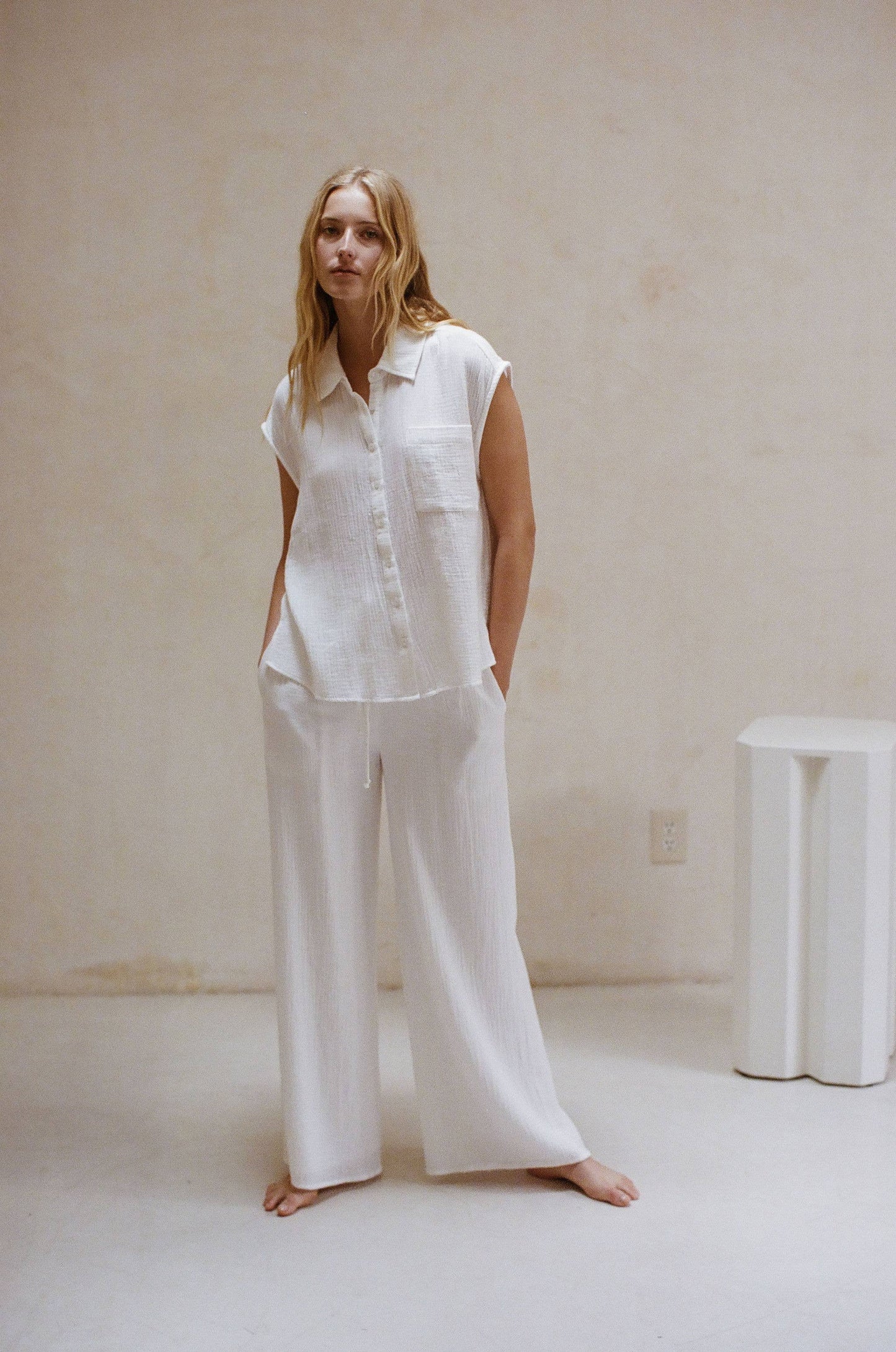 SUNRISE SAIL TOP Off White