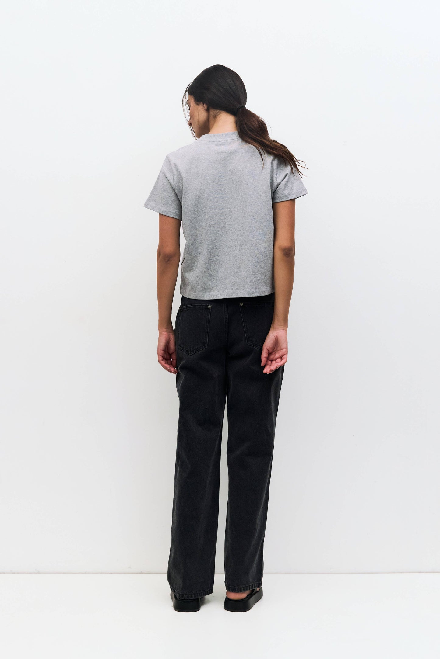 MOD REF - The Lanie Top | Women's Heavyweight Cotton T-Shirt: WHITE / LARGE
