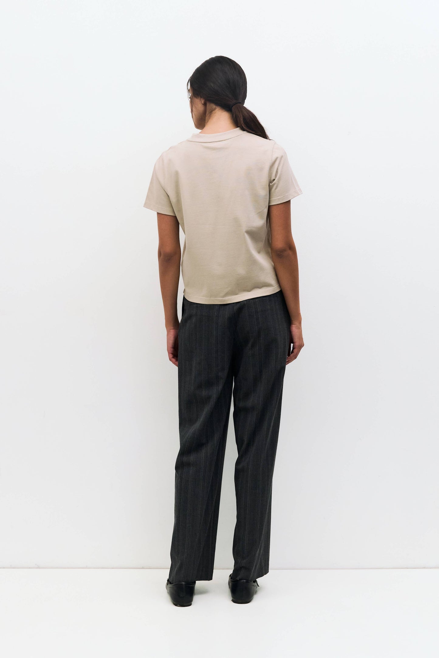 MOD REF - The Lanie Top | Women's Heavyweight Cotton T-Shirt: WHITE / LARGE