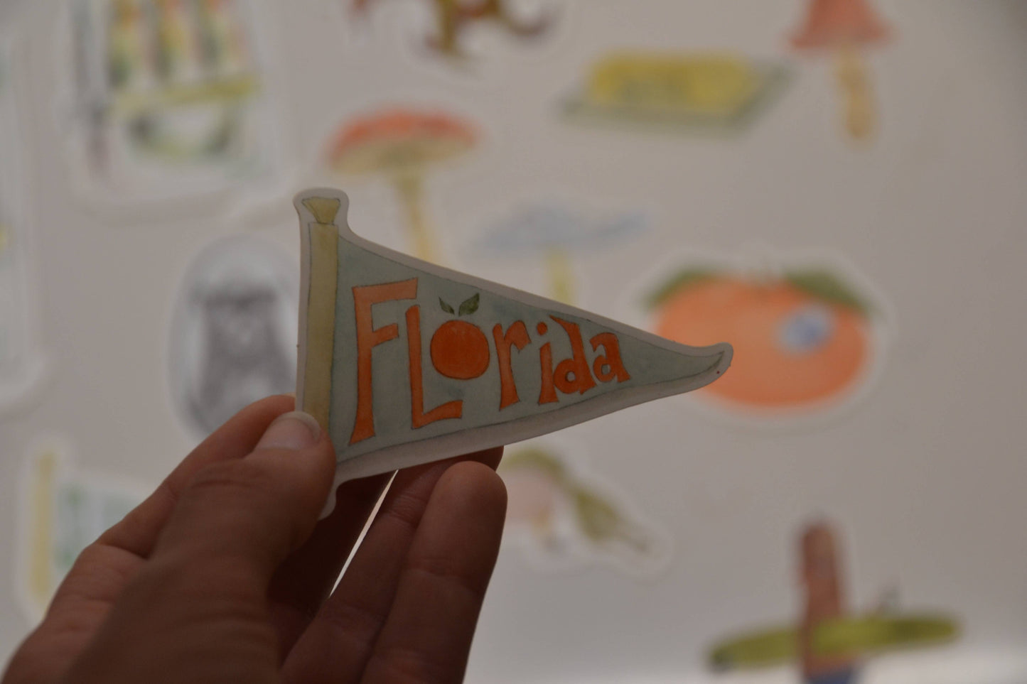 Bear on Paper - Florida Flag Sticker