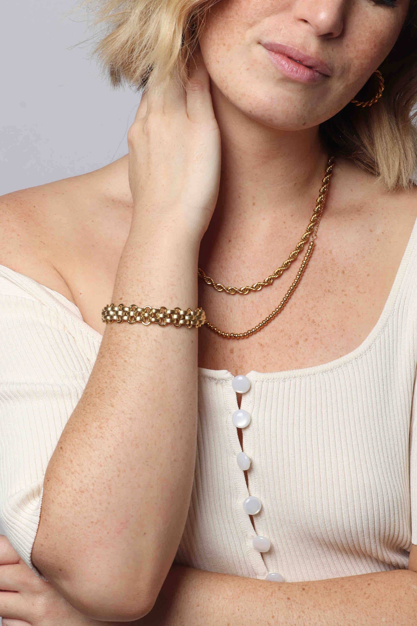 Lattice XL Bracelet: Silver