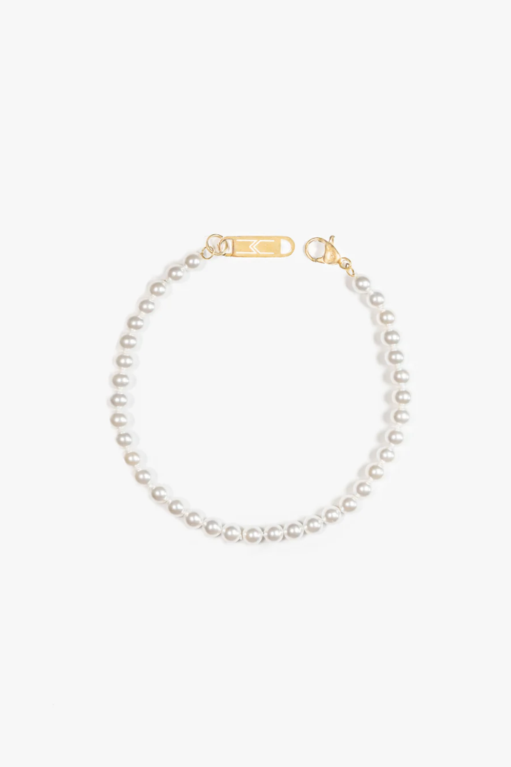 AUGUSTA BRACELET  - Pearl silver