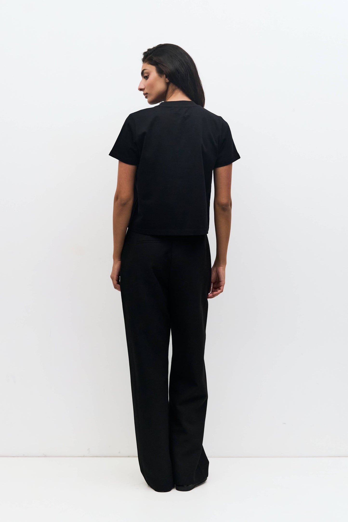 MOD REF - The Lanie Top | Women's Heavyweight Cotton T-Shirt: WHITE / LARGE