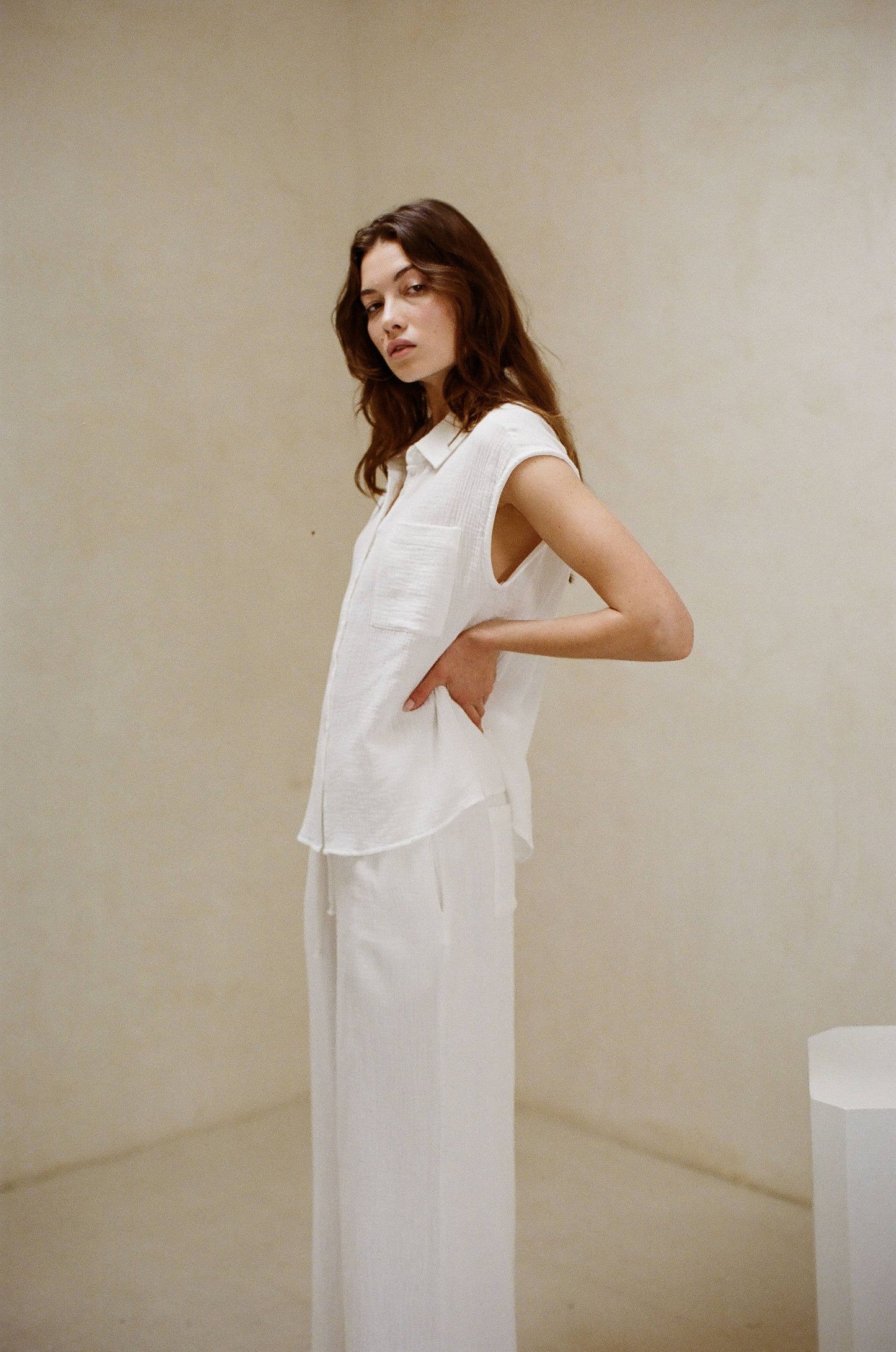 SUNRISE SAIL TOP Off White