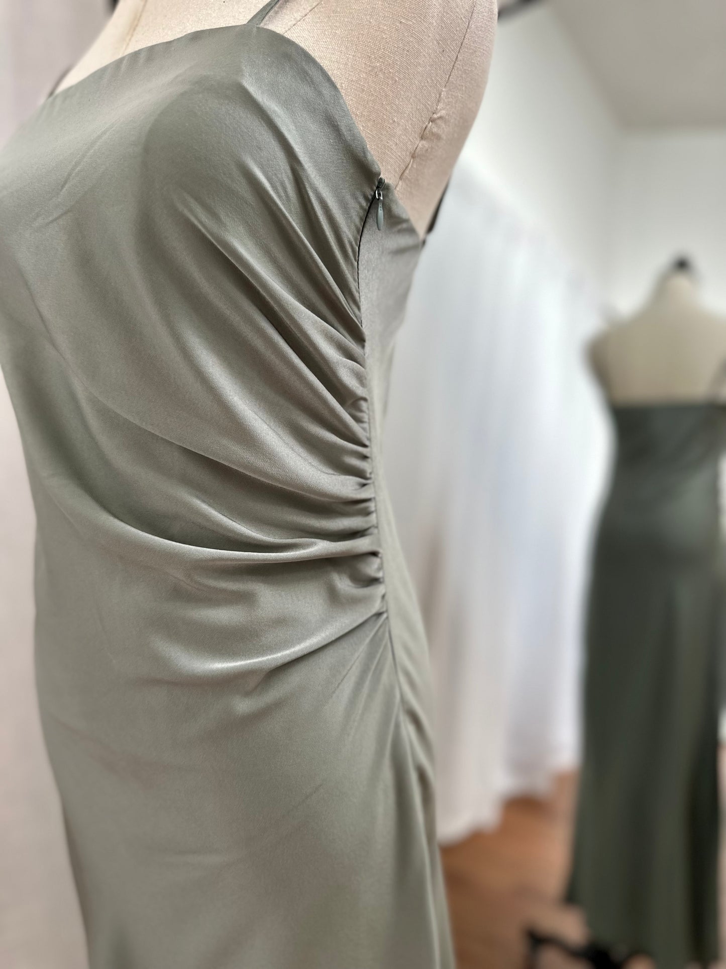 The Catherine Dress ( DUSTY SAGE)