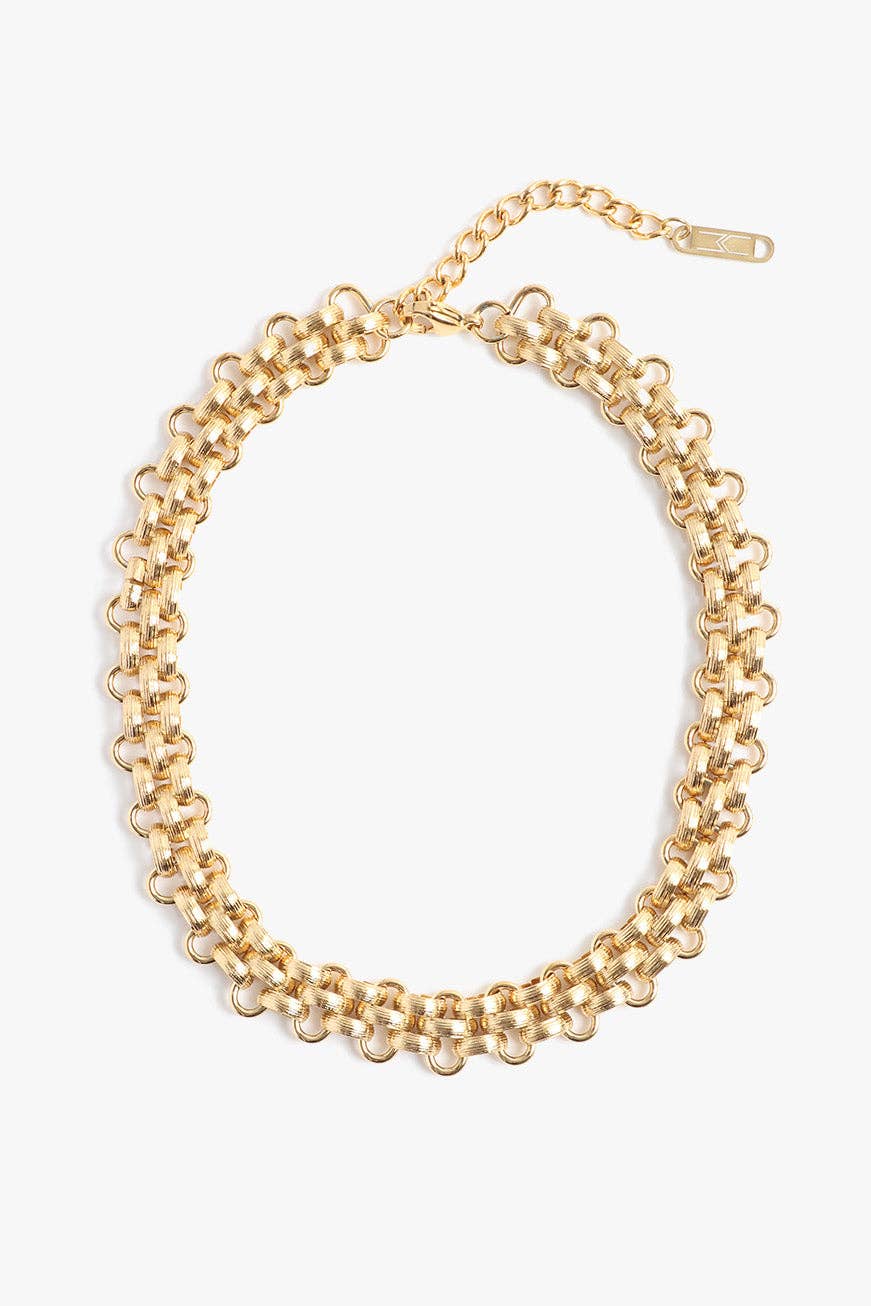 Lattice XL Choker: Gold