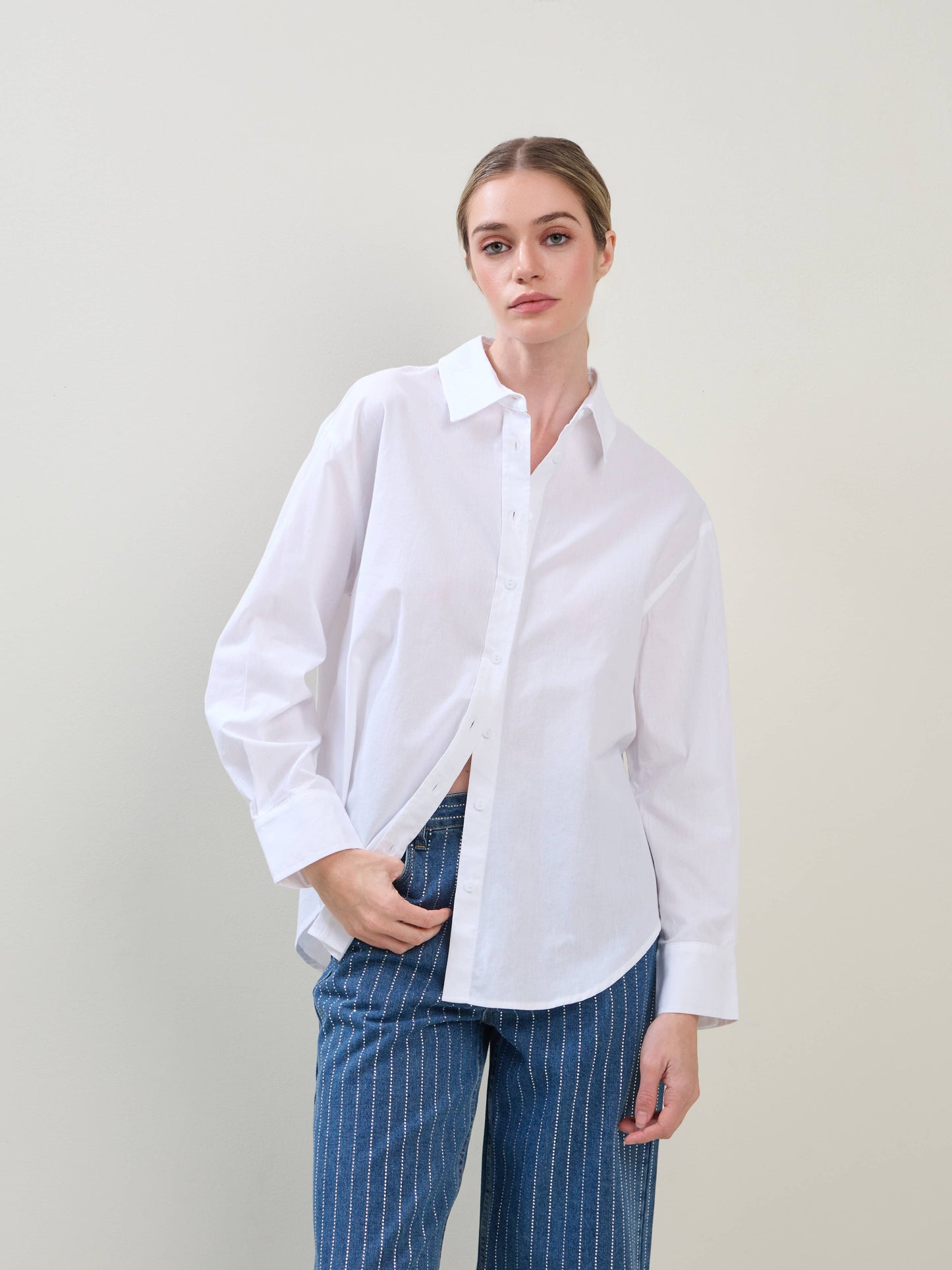 White Button-down