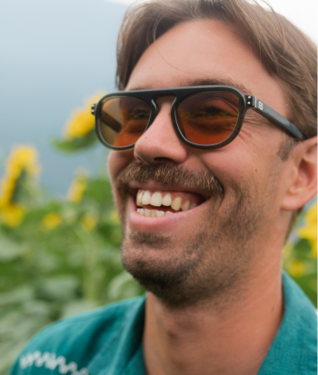 Stevie - Amber Dip Sunglasses