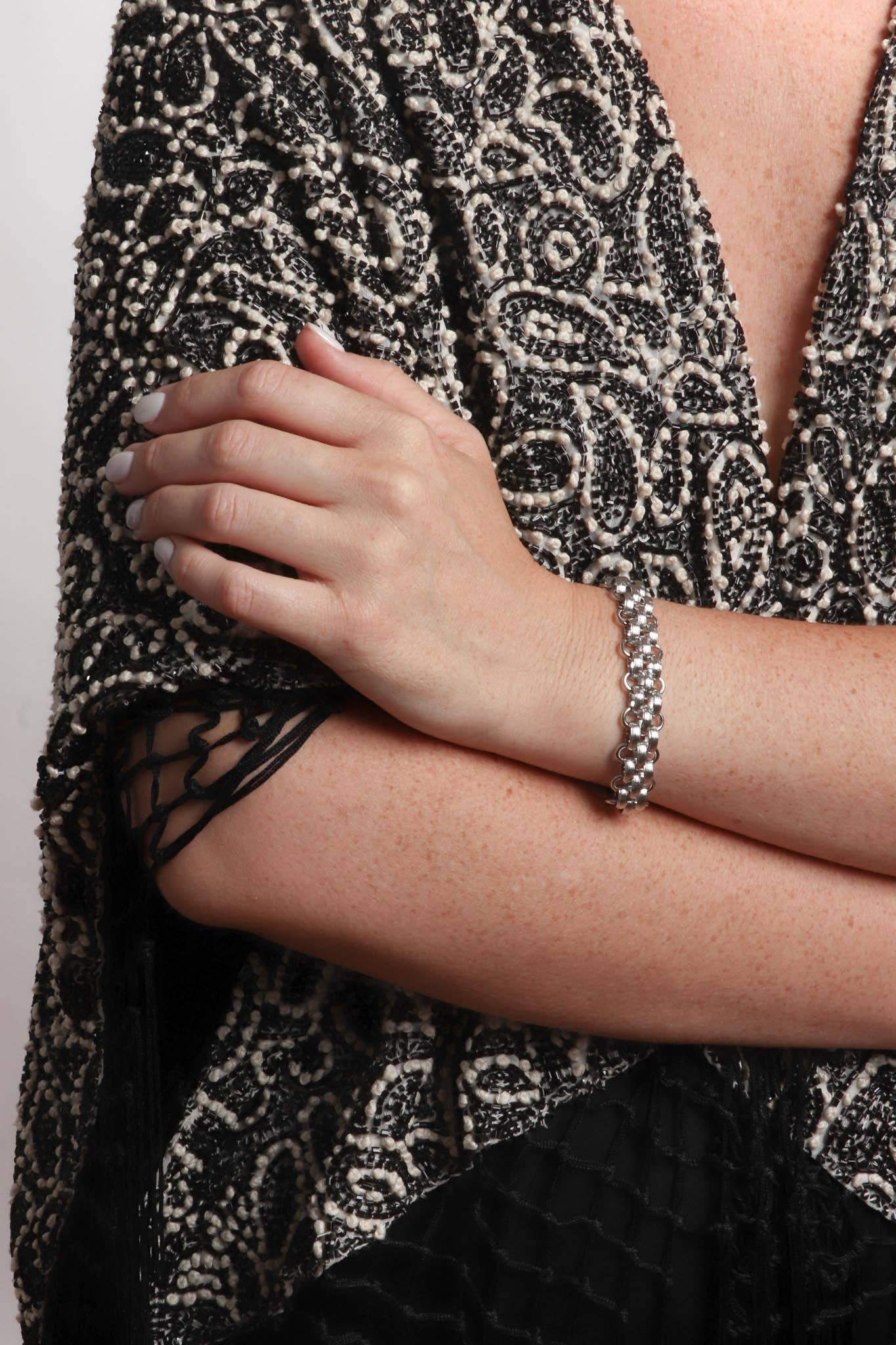 Lattice XL Bracelet: Silver