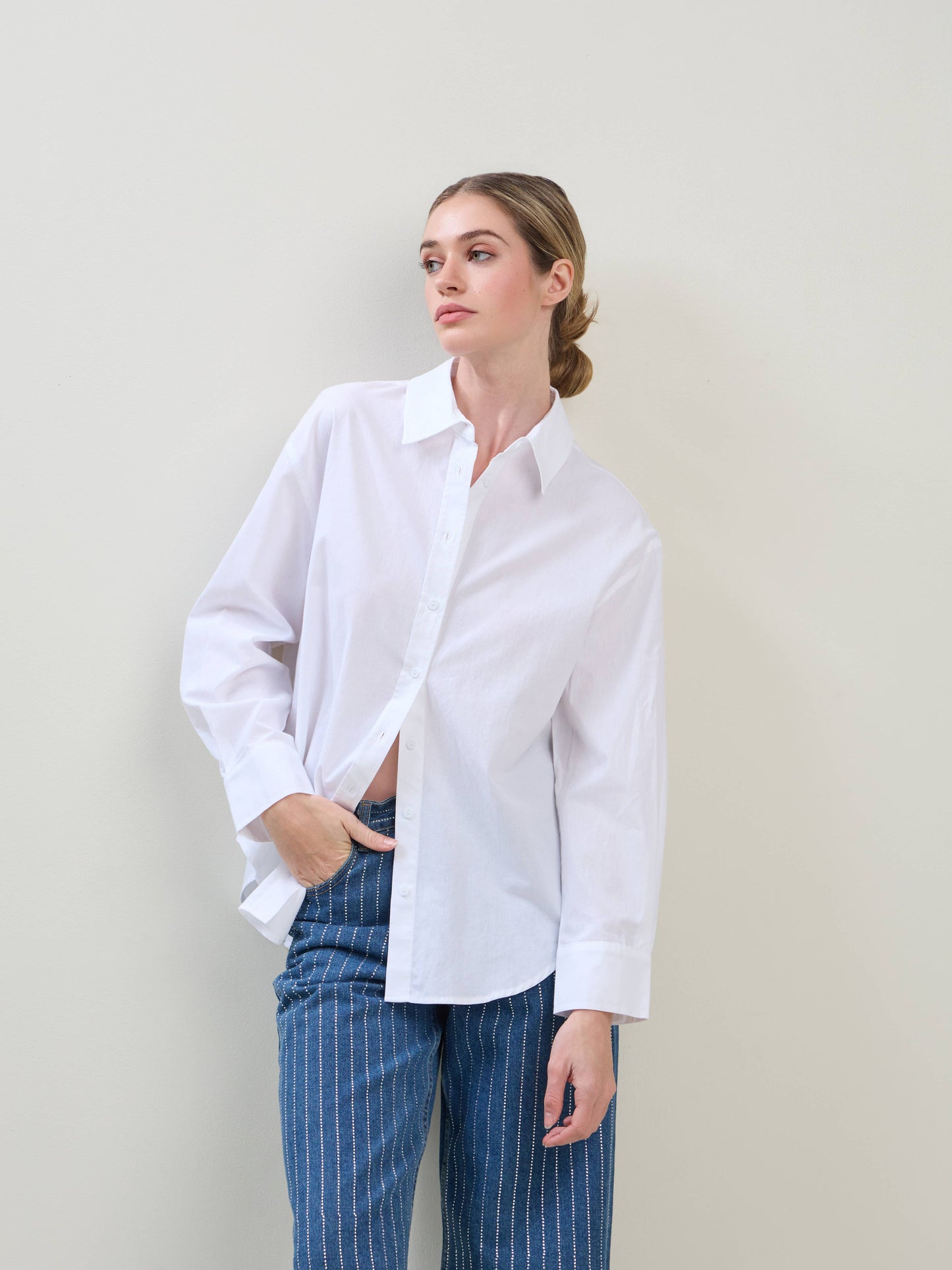 White Button-down