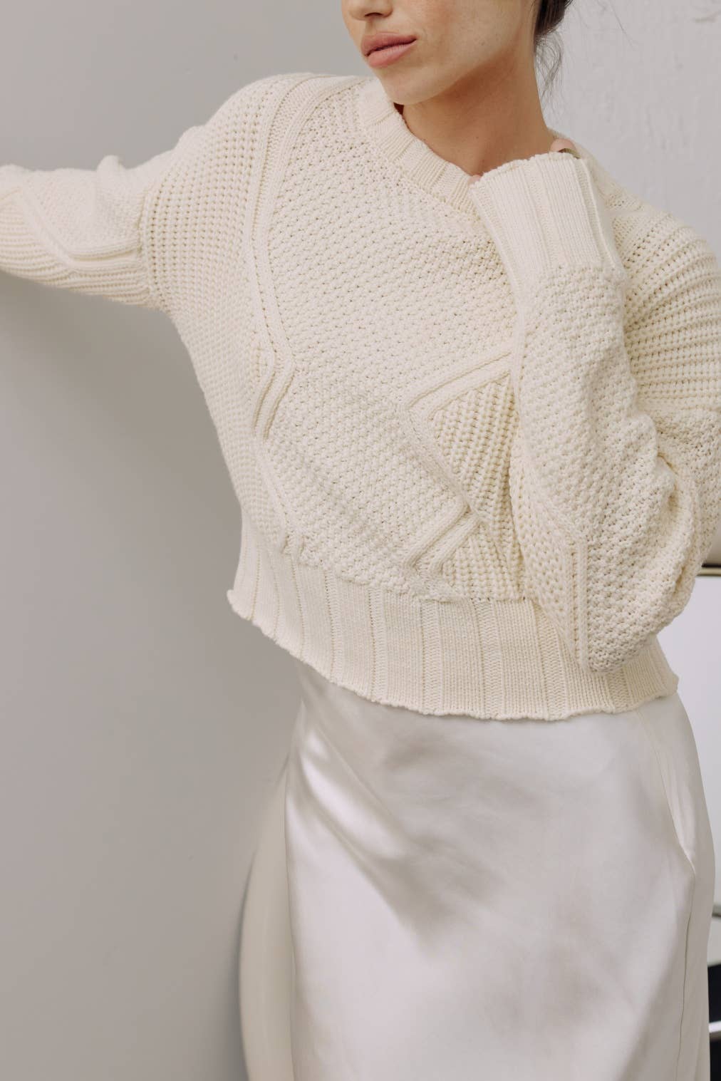 The Sadie Sweater  CREAM