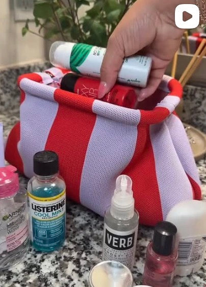Pouch: Lilac/Red