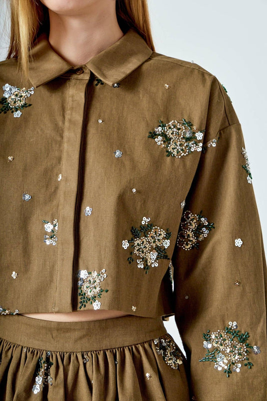 Eve Sequined and Beaded