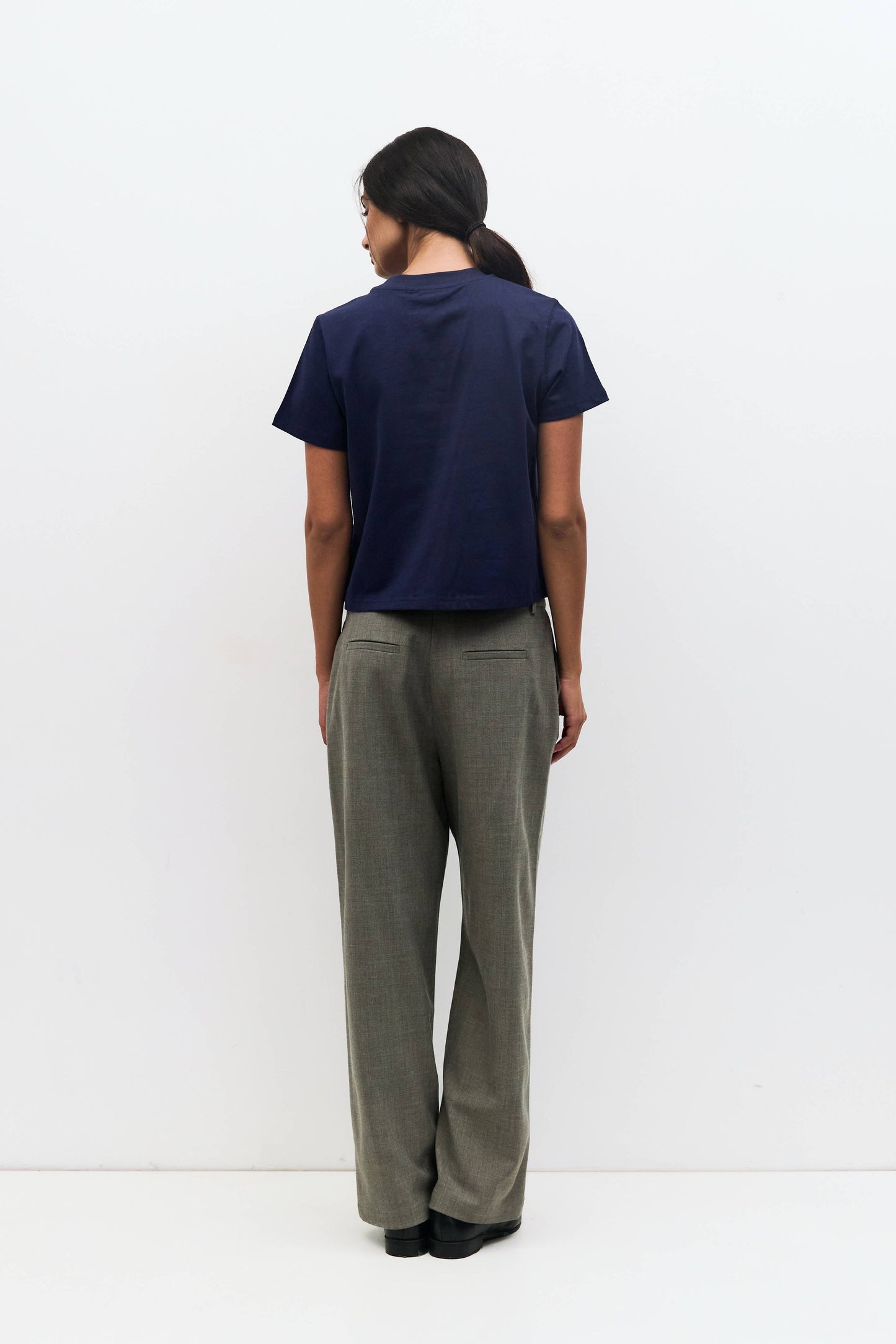 MOD REF - The Lanie Top | Women's Heavyweight Cotton T-Shirt: WHITE / SMALL