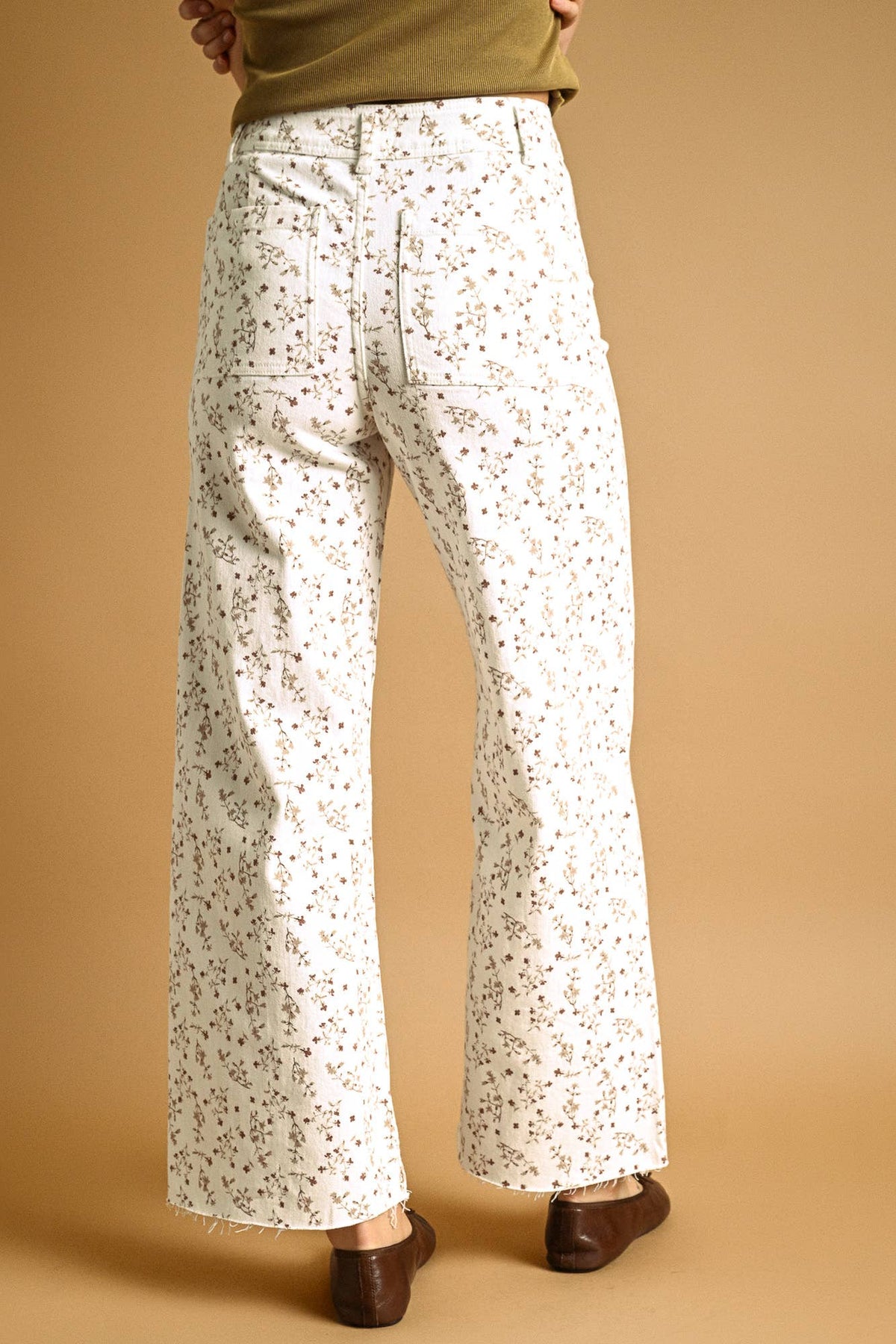 FLORAL PANTS (DEEP PINE)