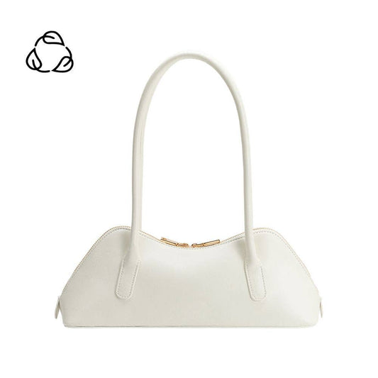 Melie Bianco - Dakota White Recycled Vegan Leather Shoulder Bag