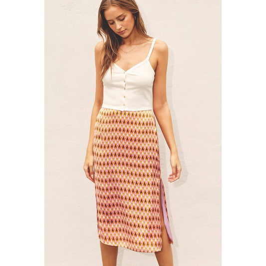 The Jainie Houdstooth Skirt