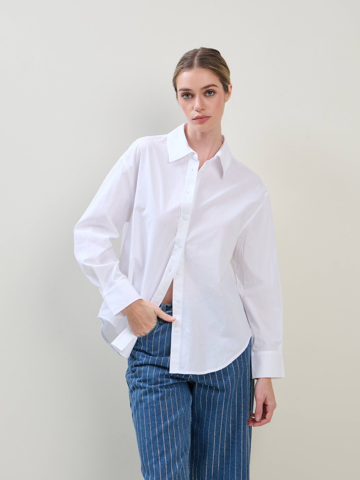 White Button-down