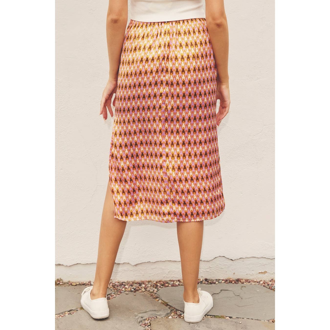 The Jainie Houdstooth Skirt