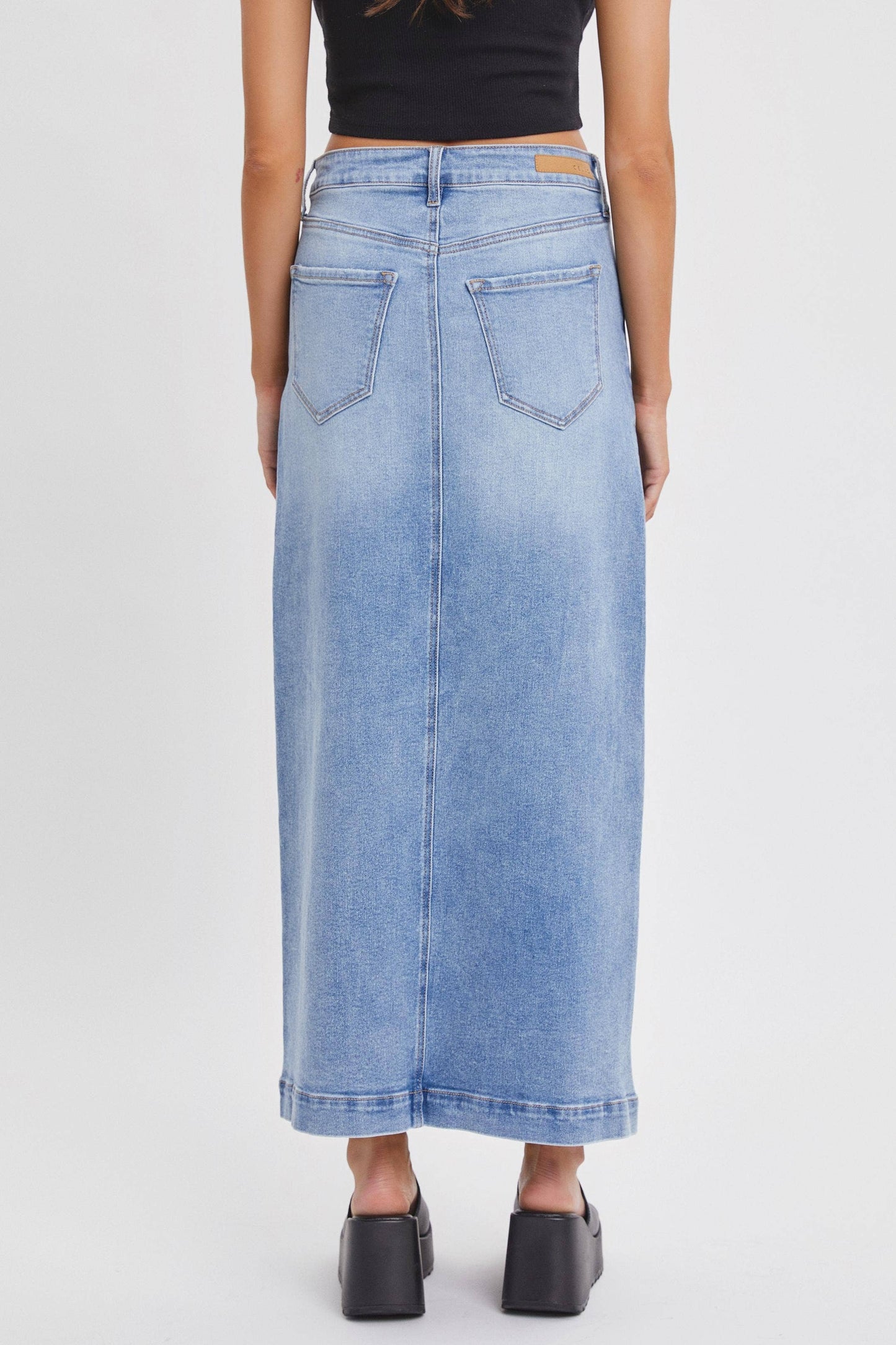 Denim Maxi Skirt