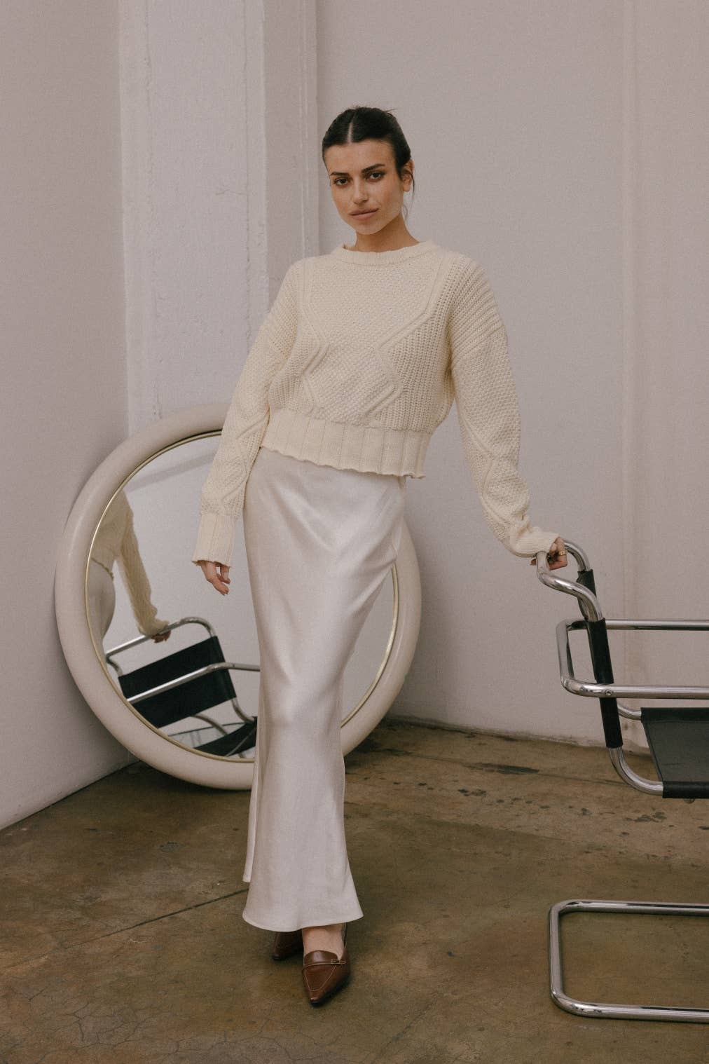 The Sadie Sweater  CREAM