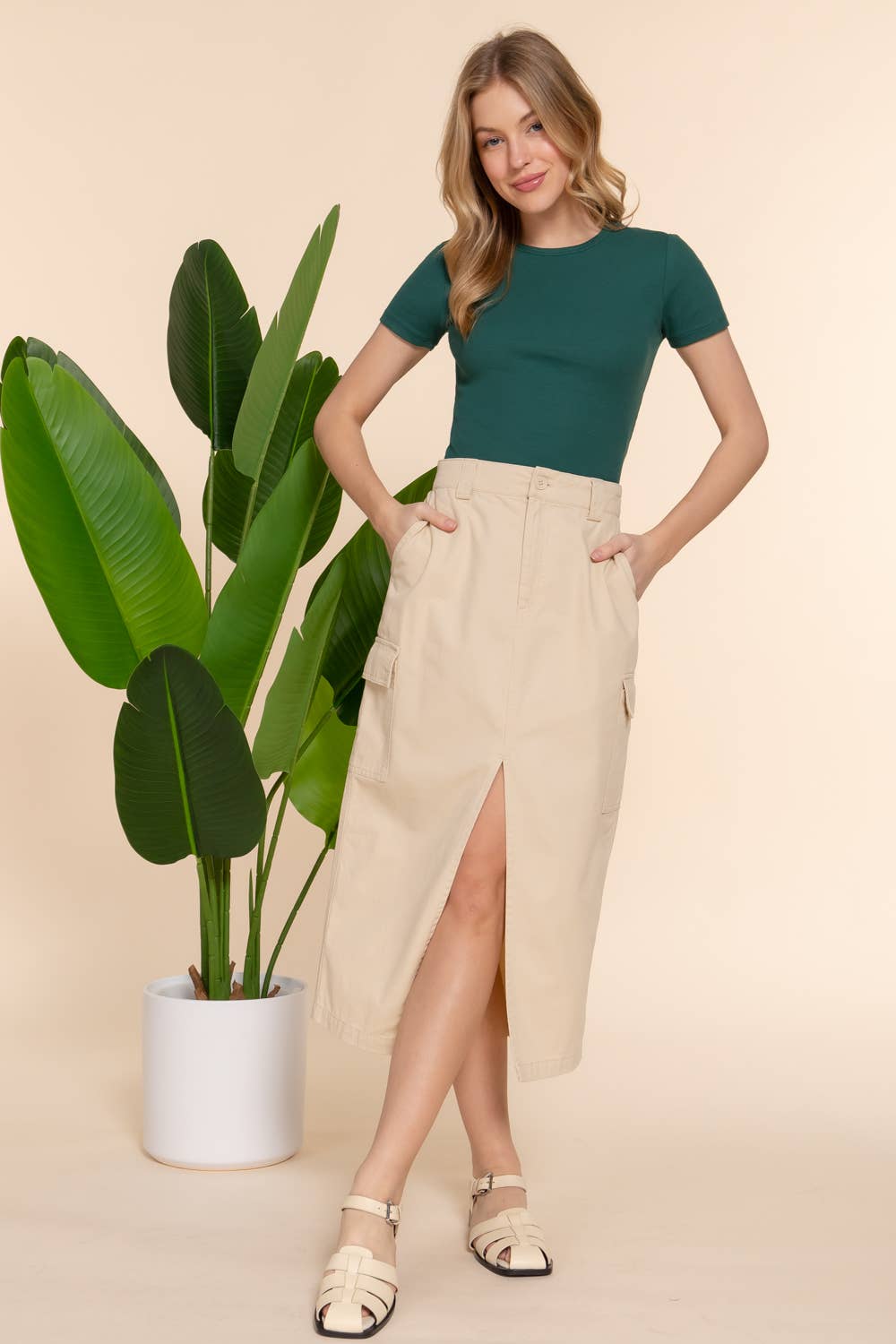 BABY TEE: green