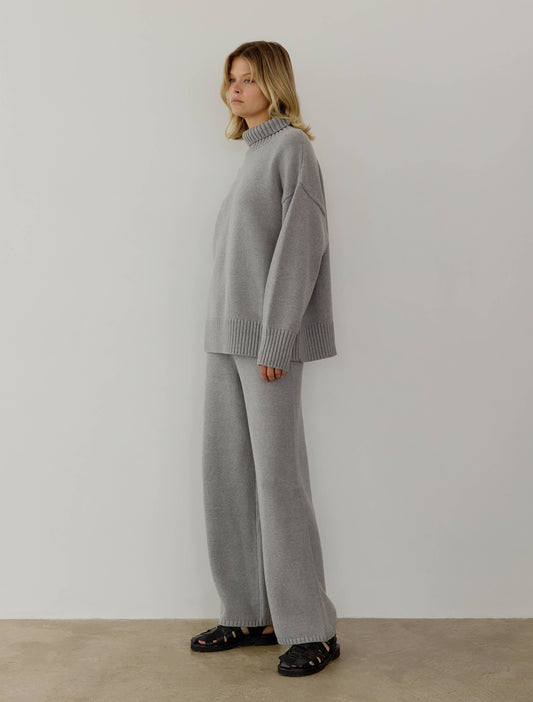 The Phoebe Pants: HEATHER GREY