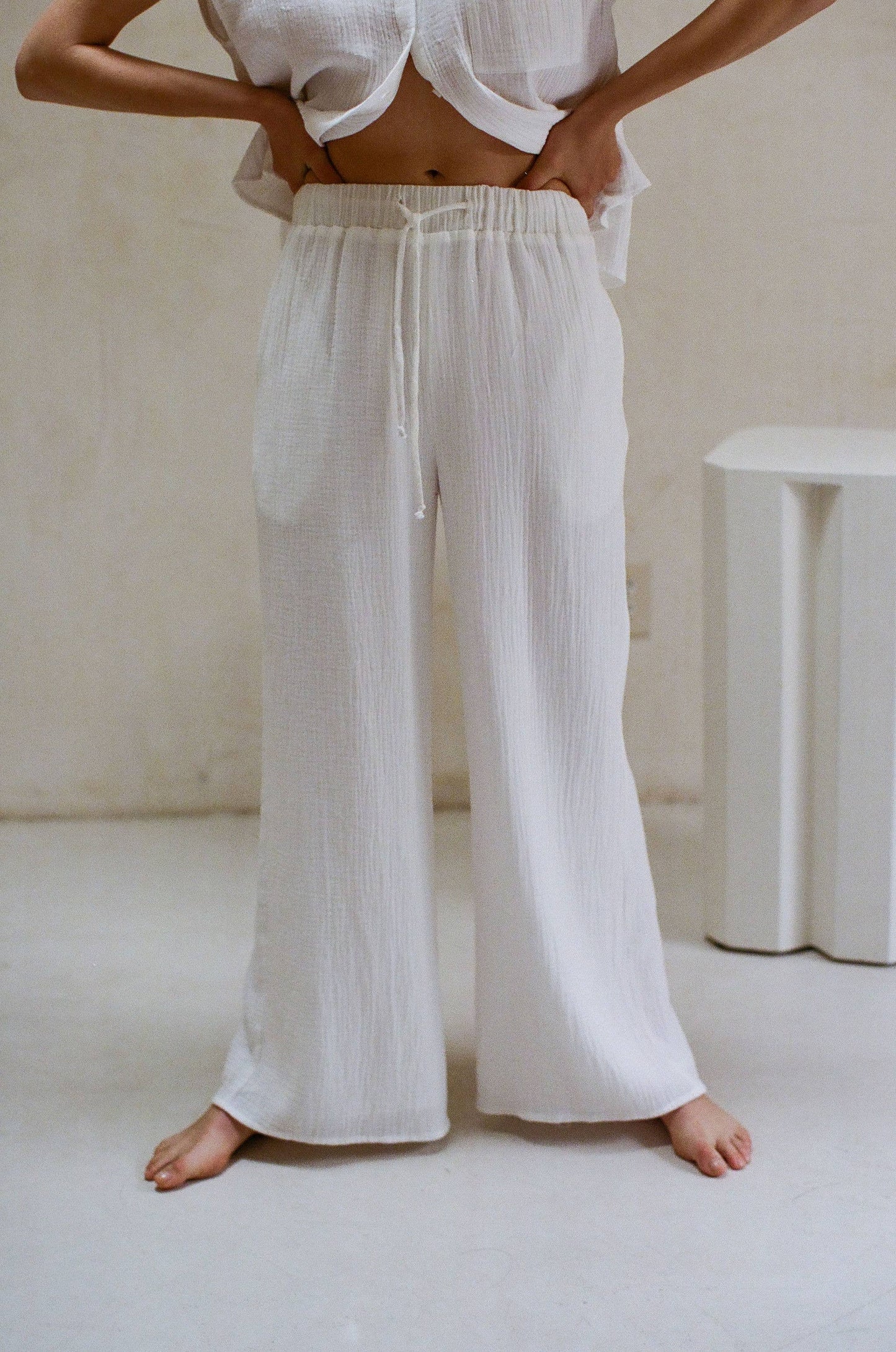 SUNRISE SAIL PANTS (white)