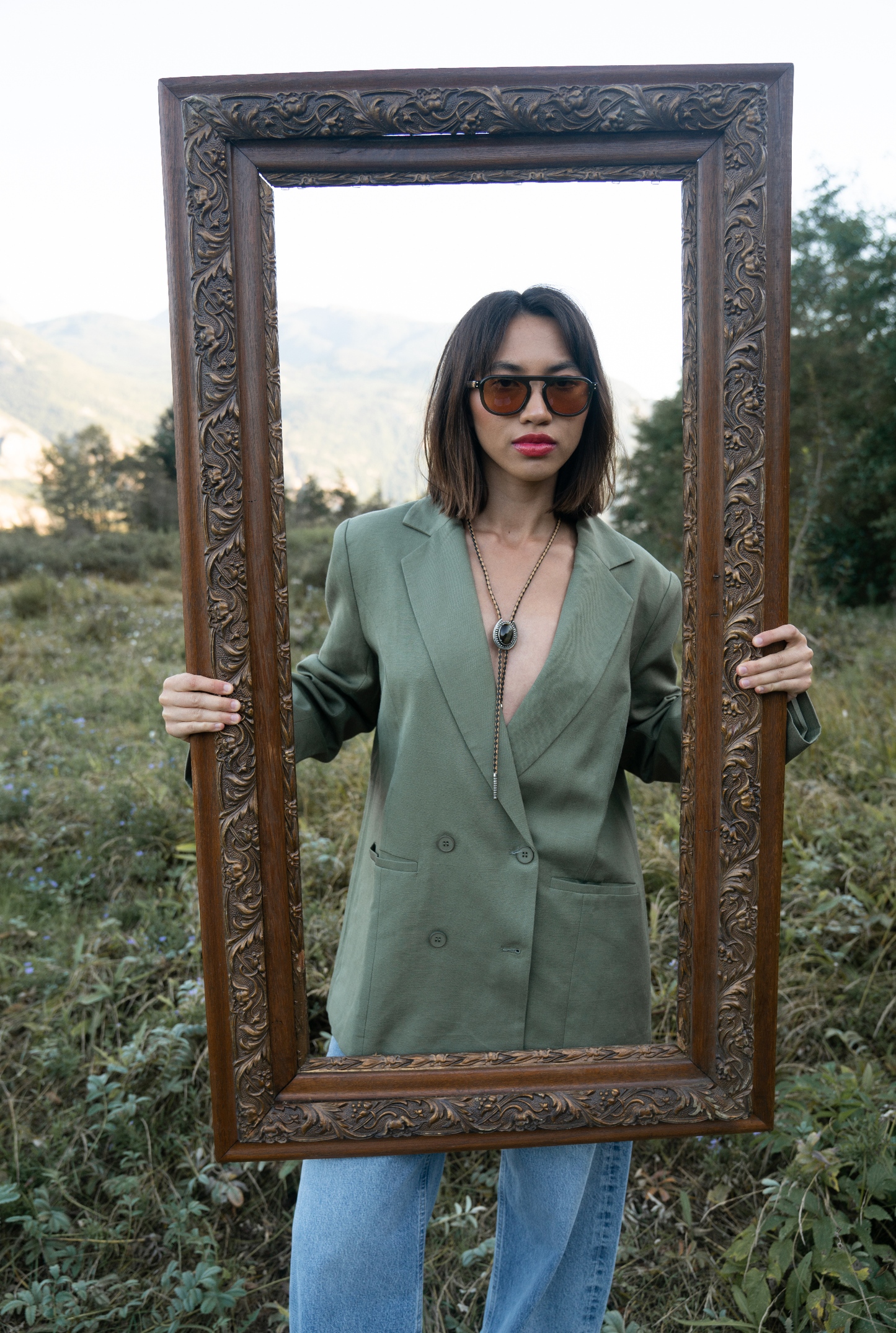 Stevie - Amber Dip Sunglasses