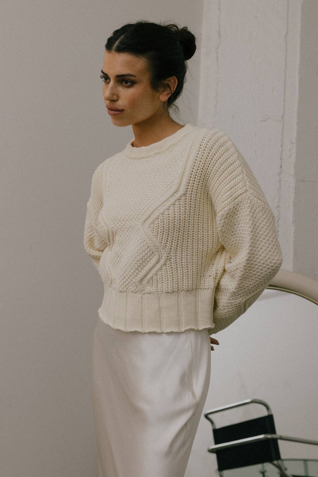 The Sadie Sweater  CREAM