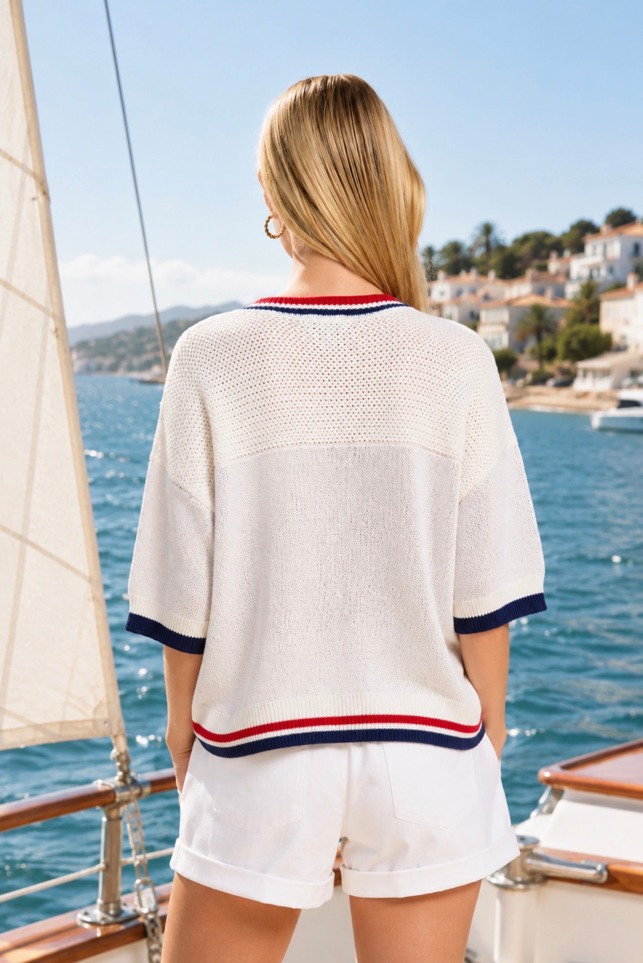 Sailing V neck