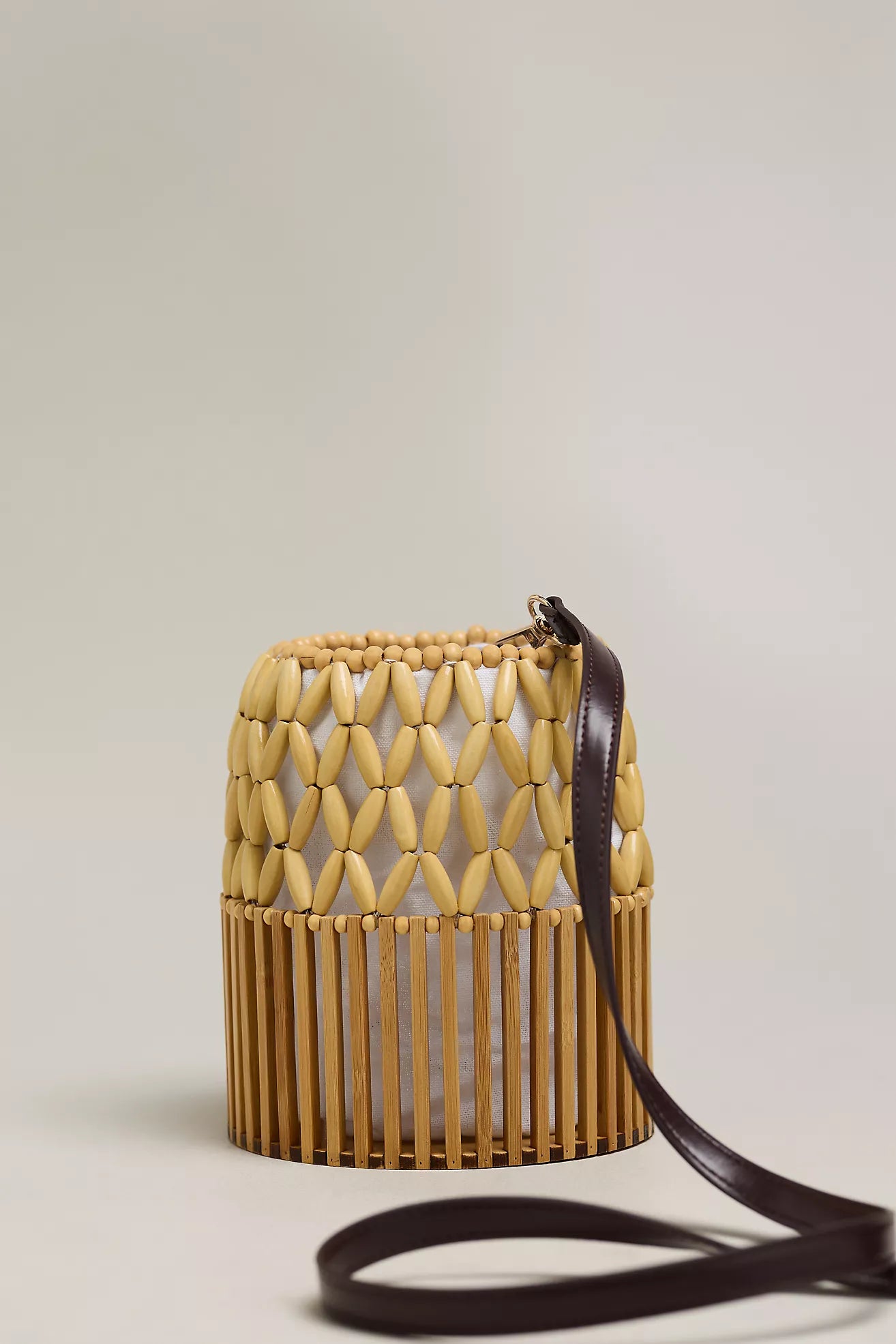 Naomi Beaded Bucket Bag