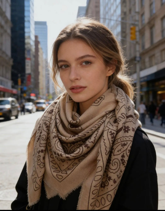 Large bandana: Taupe