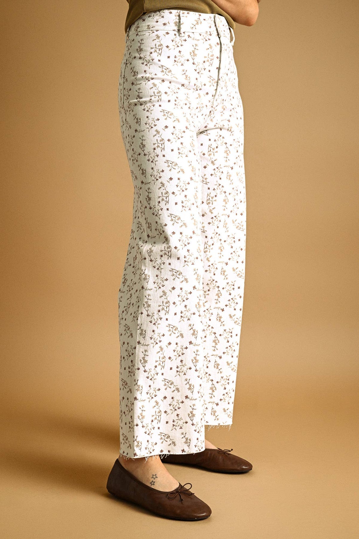 FLORAL PANTS (toasted vanilla)