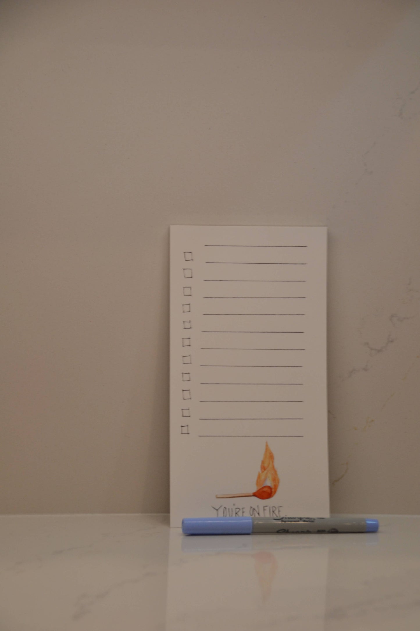 "On Fire" notepad