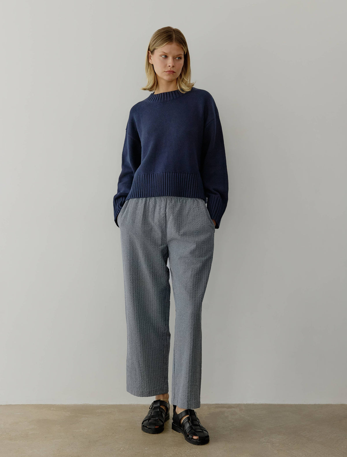 The Asher Sweater |NAVY