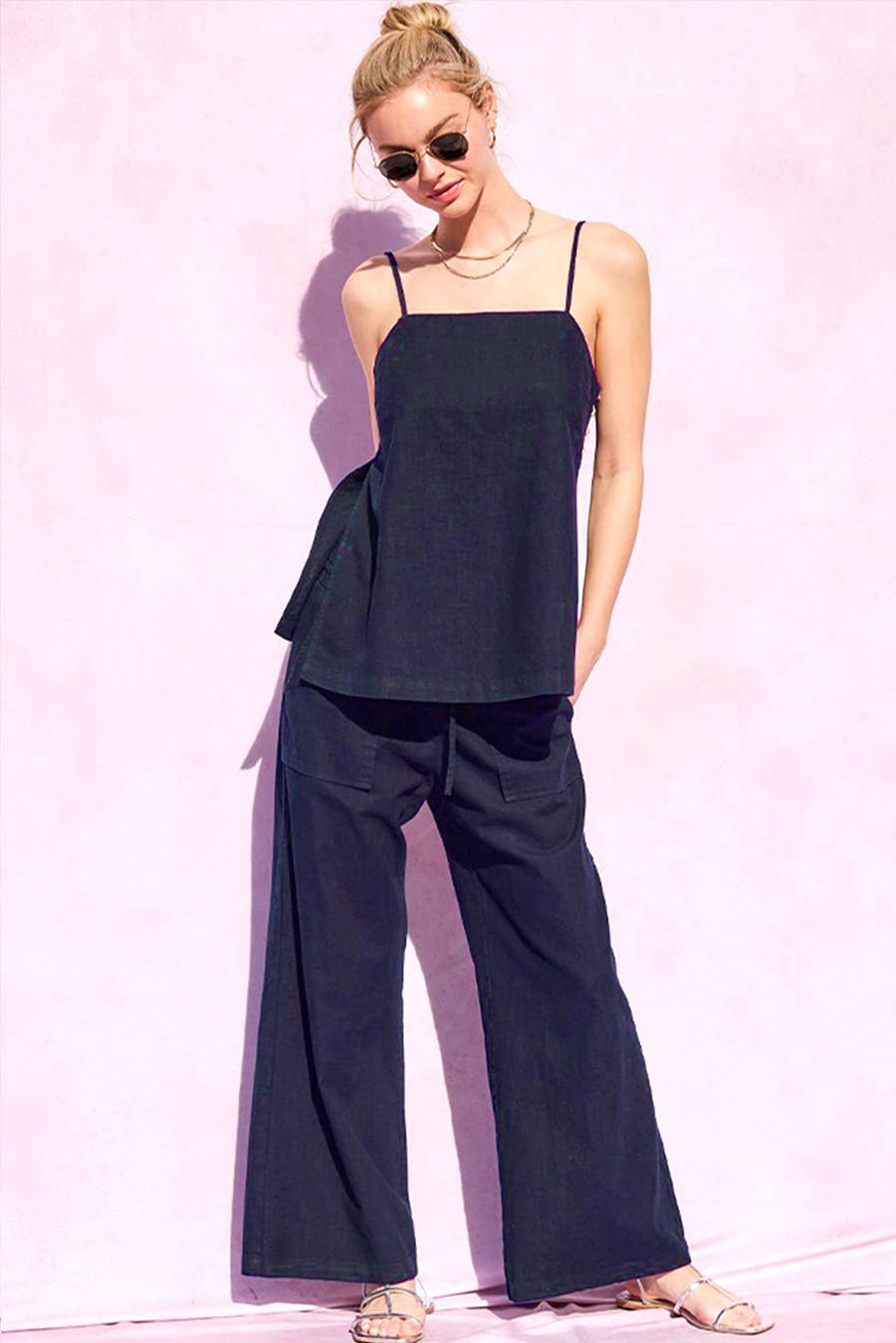 Linen Pants (matching top sold separately) DENIM BLUE