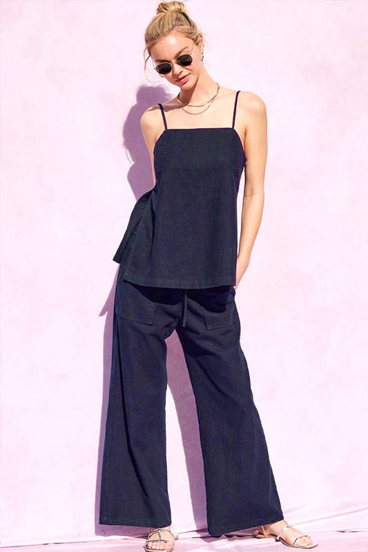 Linen Pants (matching top sold separately) DENIM BLUE
