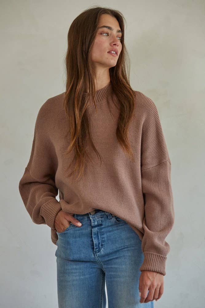 RILEY SWEATER  Mocha