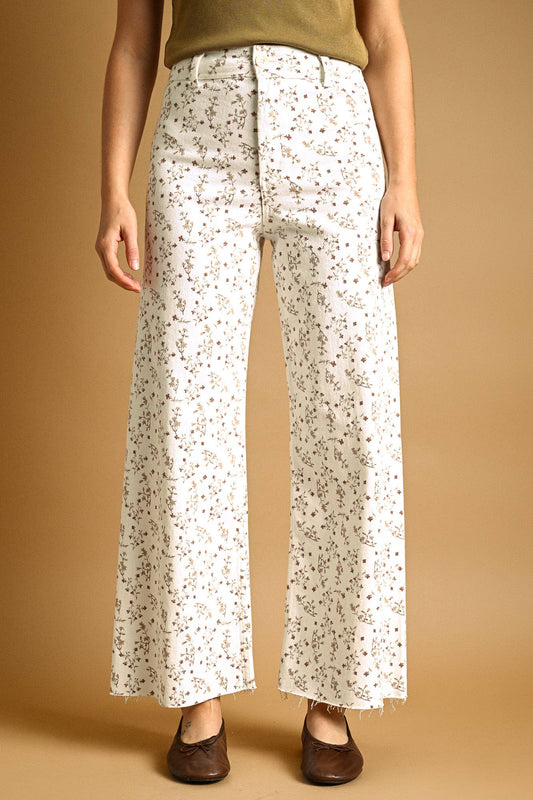 FLORAL PANTS (toasted vanilla)