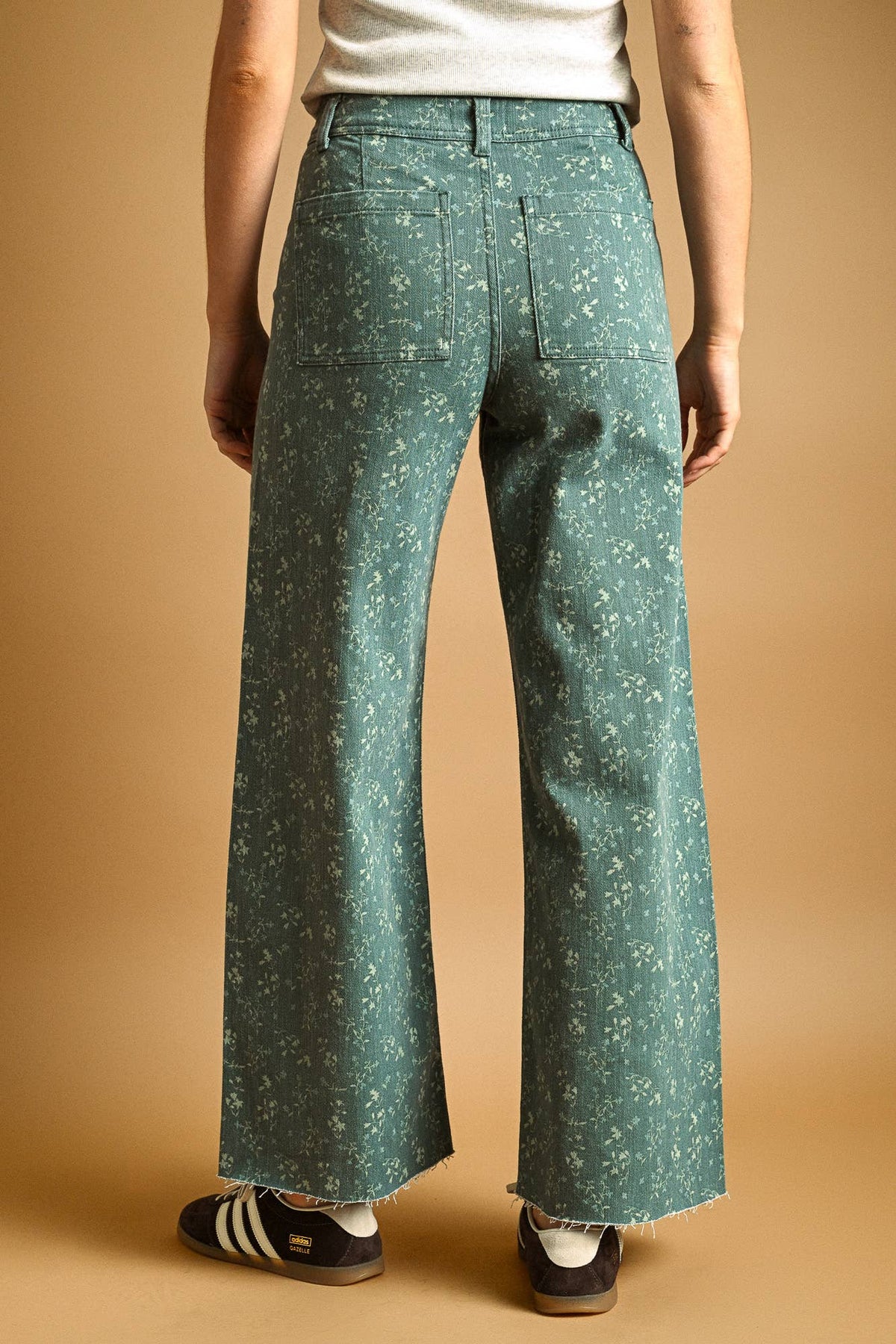 FLORAL PANTS (DEEP PINE)