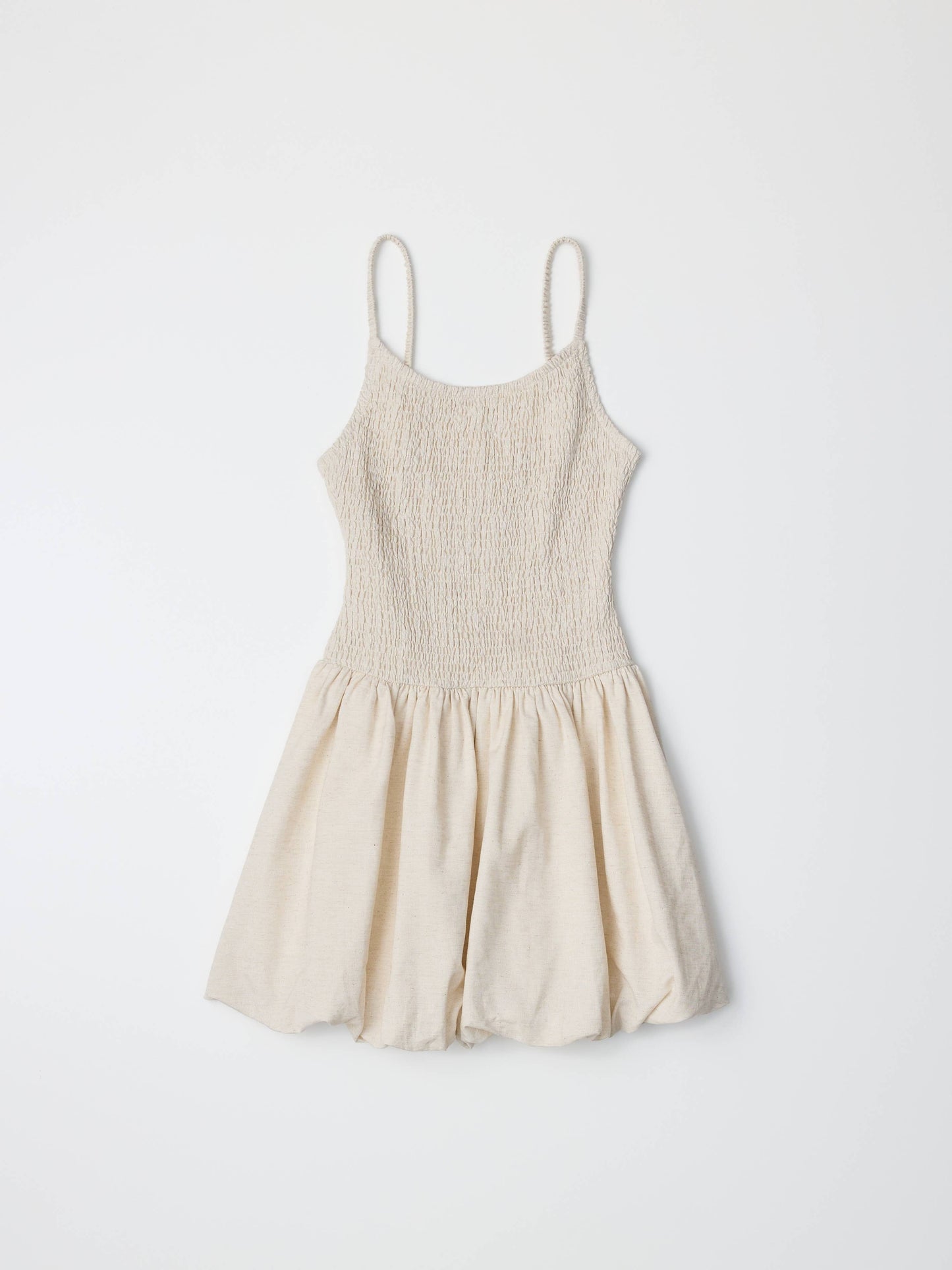 MOD REF - The Jaime Dress | Smocked Mini Bubble Dress: RED / SMALL