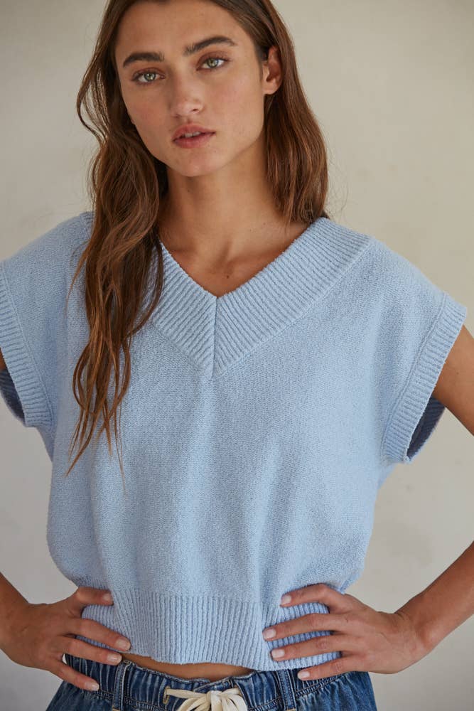 Vest Top: Light Blue