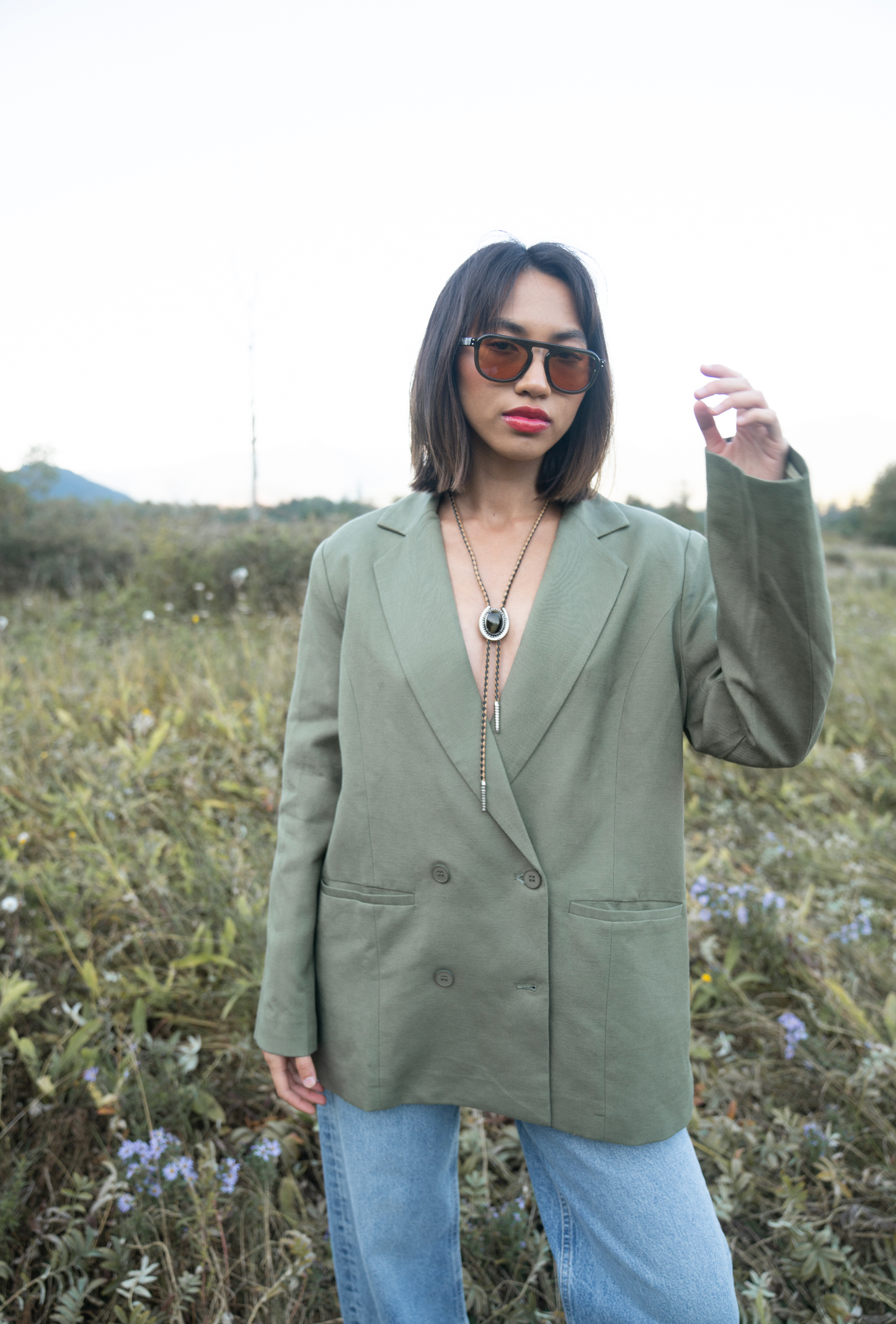 Stevie - Amber Dip Sunglasses